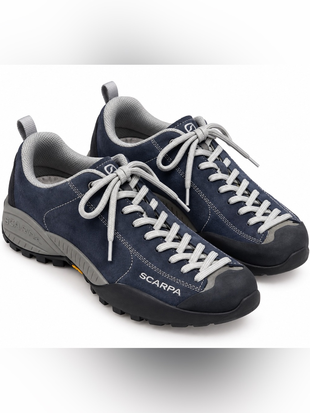 Scarpa Mojito Women’s 8 Blue Suede Vibram Hiking Walking Shoes EU 40